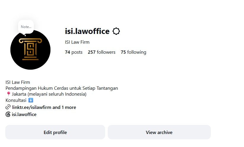 Instagram ISI Law Office